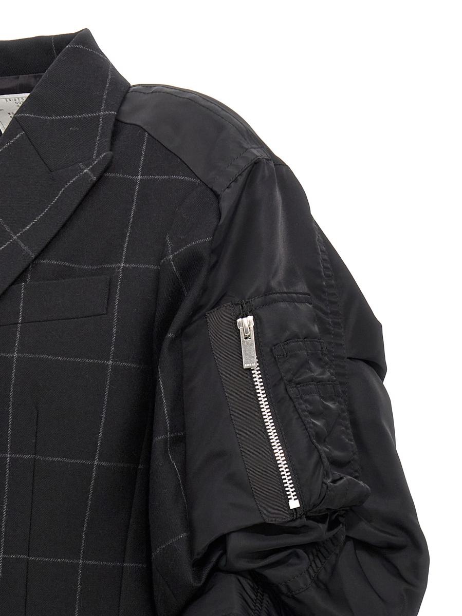 Sacai 'Windowpane' Blazer - 4