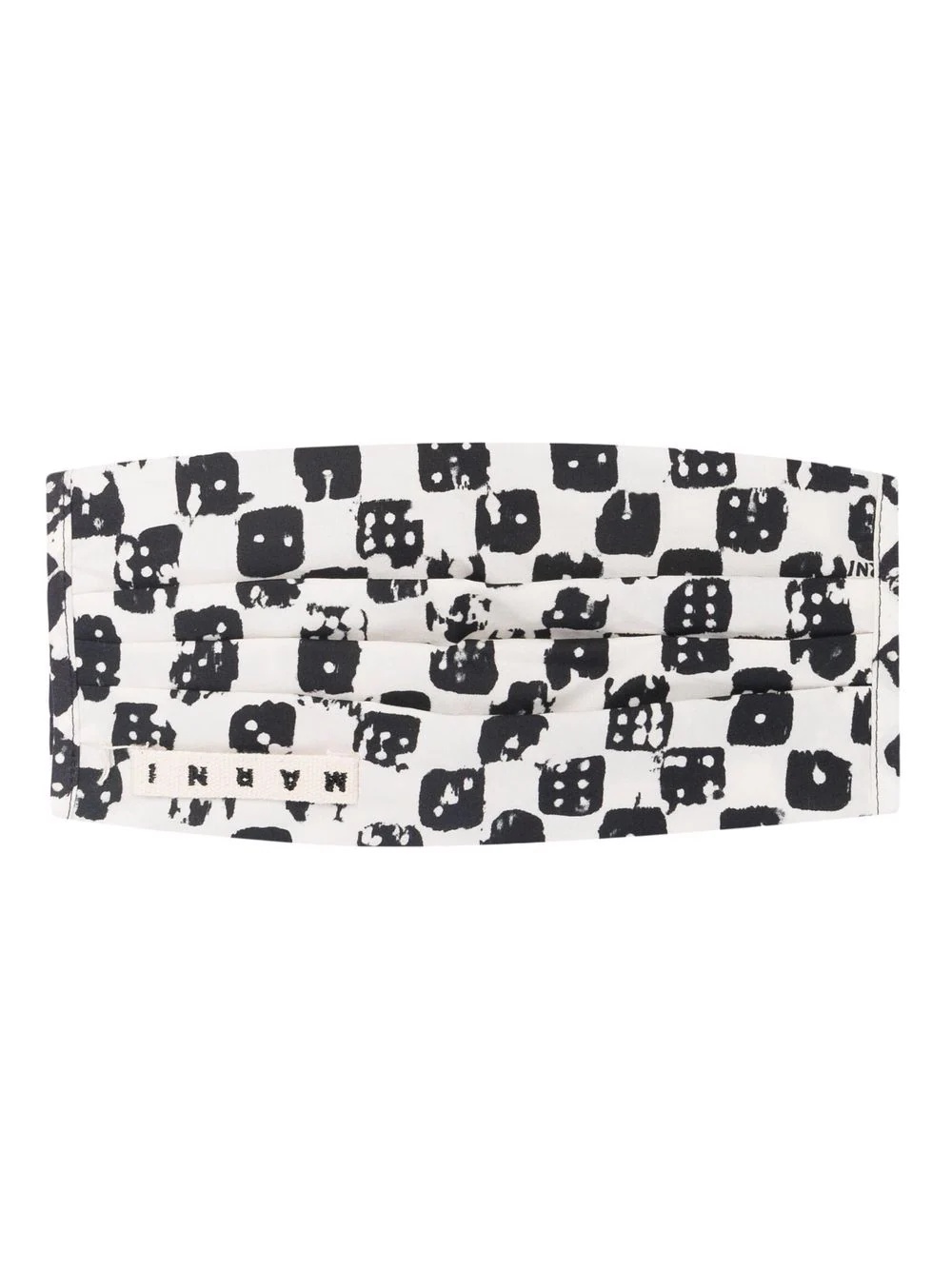 dice-print face mask cover - 1