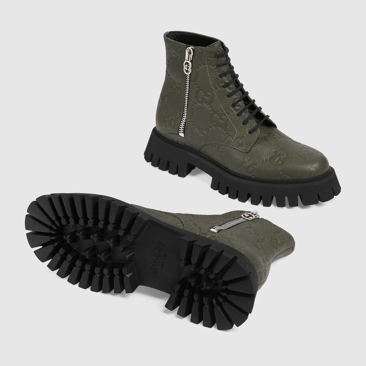 Gucci GG Leather Boots - 3