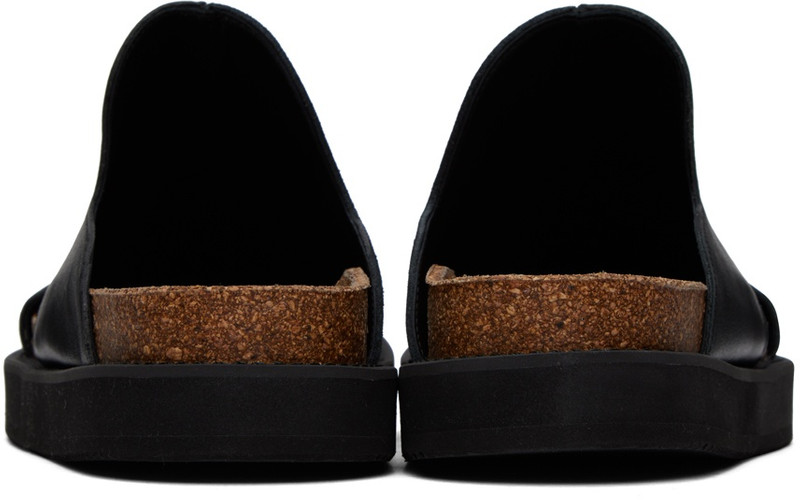 Y's Black Paneled Sandals outlook