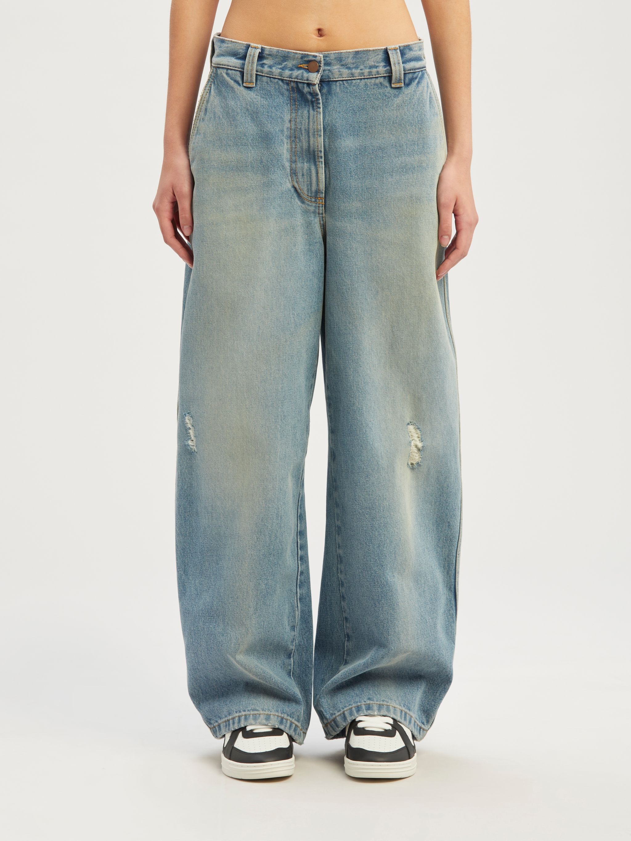 Paris Wide Denim Pants - 3
