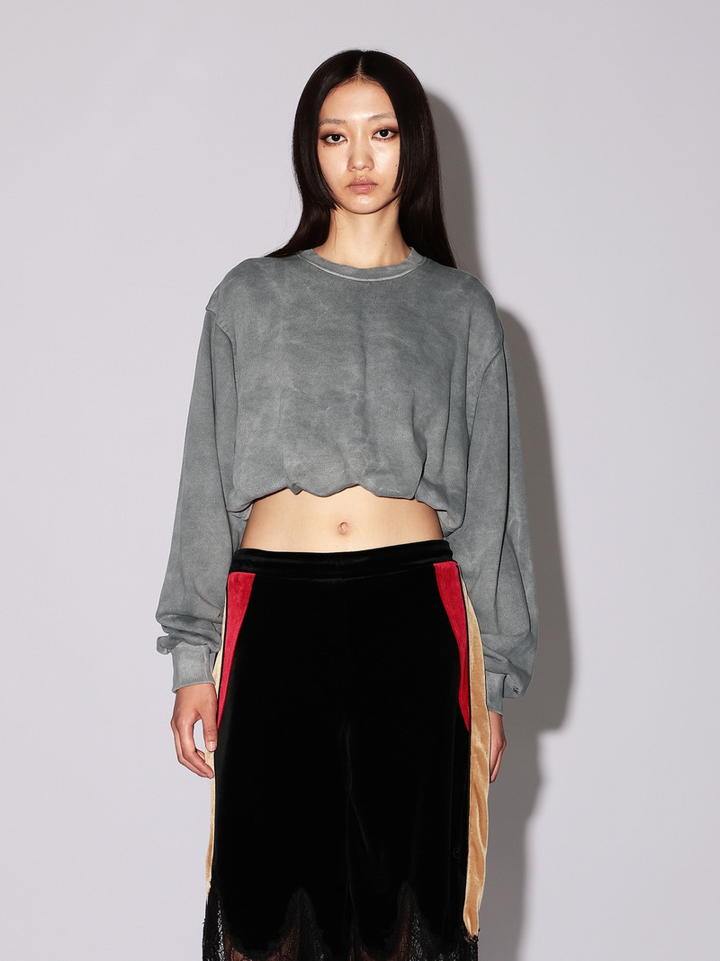 Ambush WASHED CROPPED CRENECK SWEATSHIRT outlook