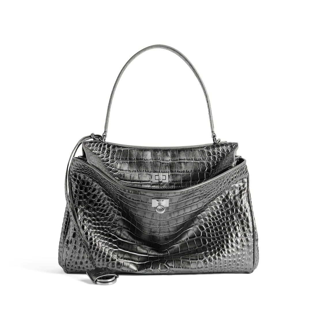 Women's Rodeo Handbag Medium in Gun Metal - 1