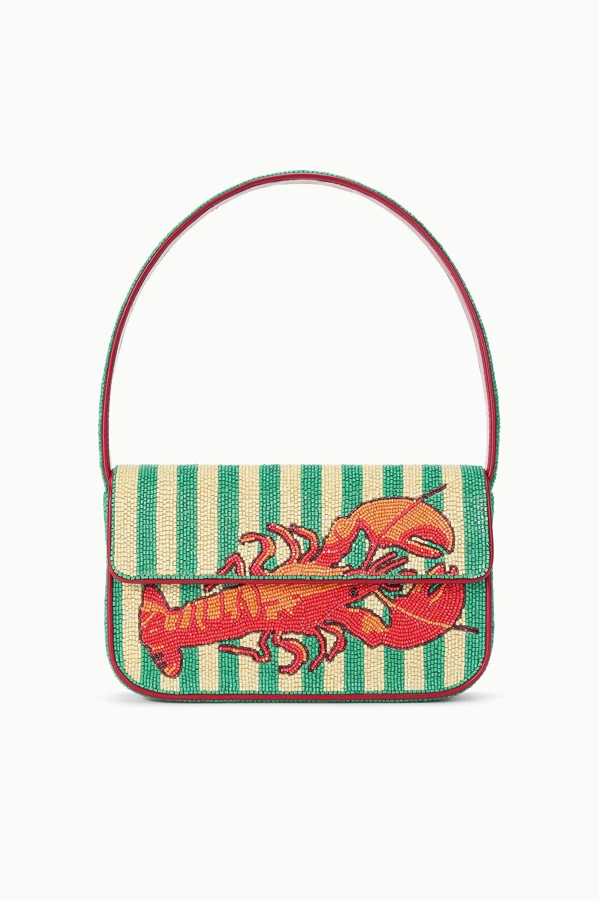 STAUD TOMMY BEADED BAG SUMMER LOBSTER - 1
