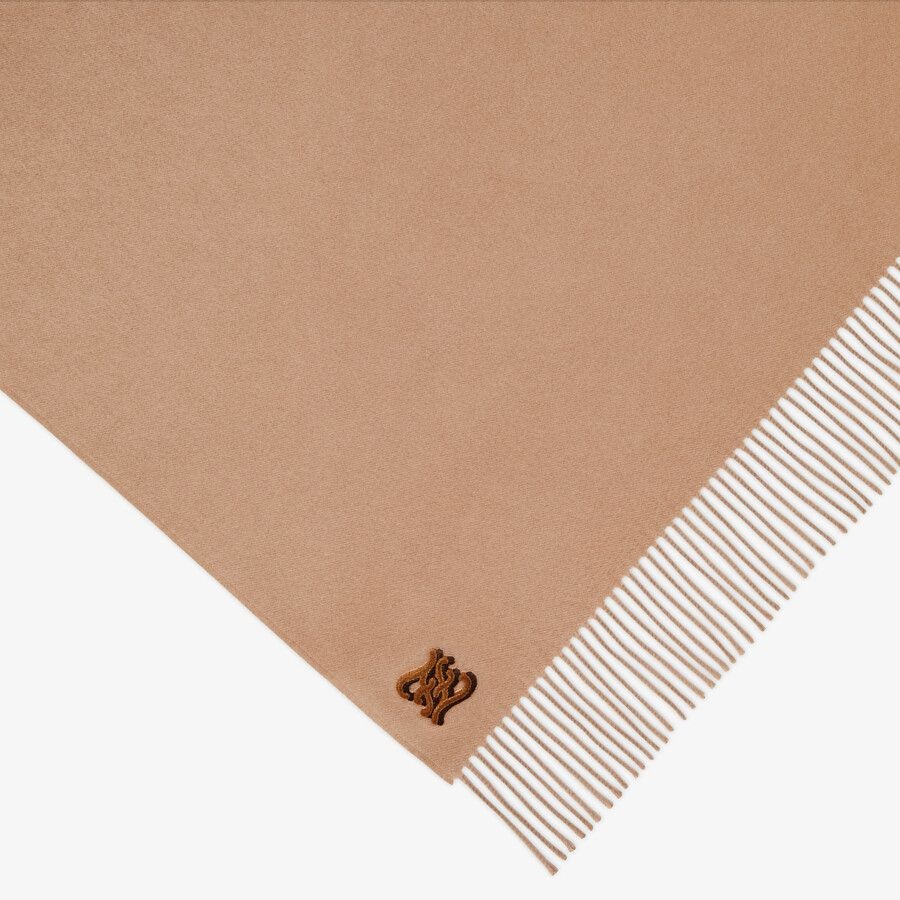 Beige cashmere triangle - 1