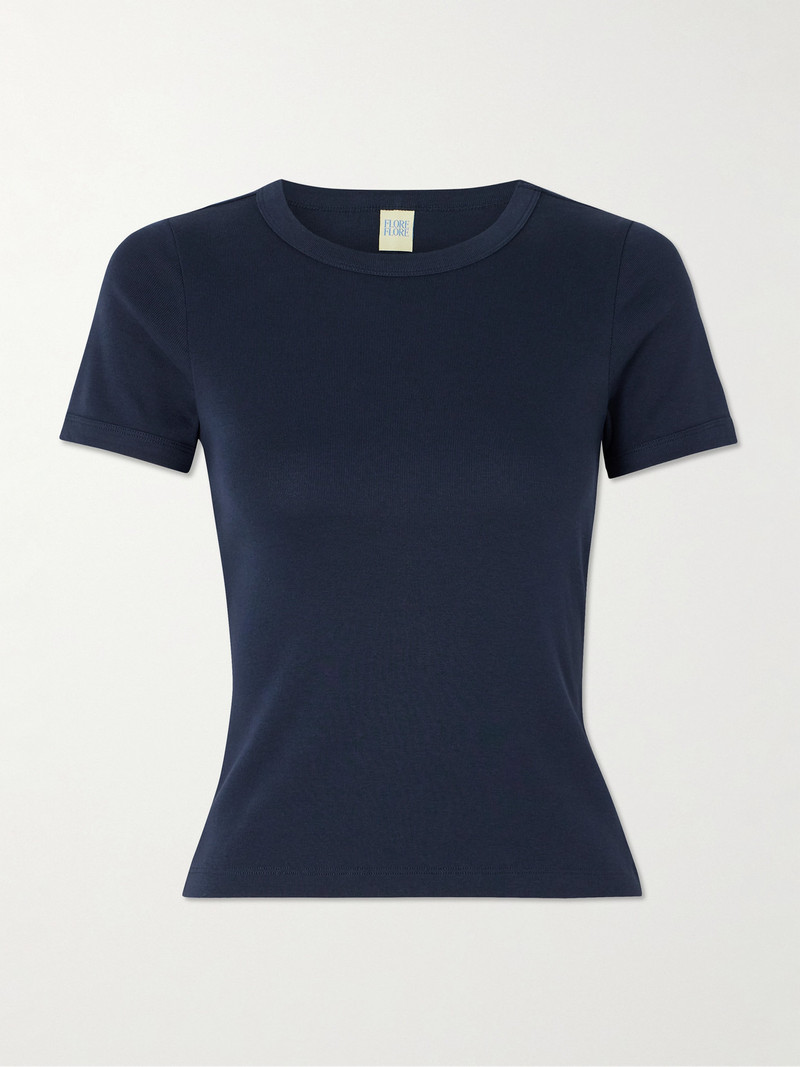 Car Ribbed Organic Cotton-jersey T-shirt 1