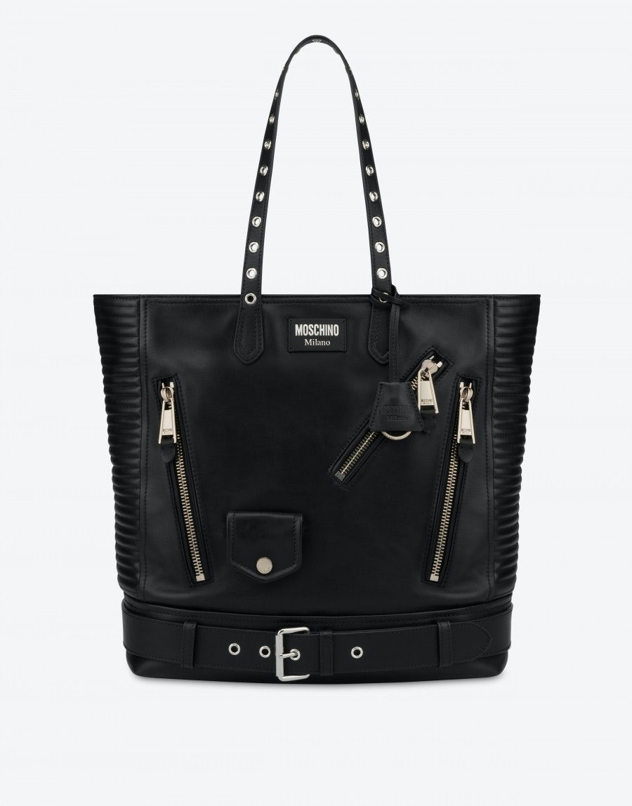 BIKER CALFSKIN SHOPPER - 1