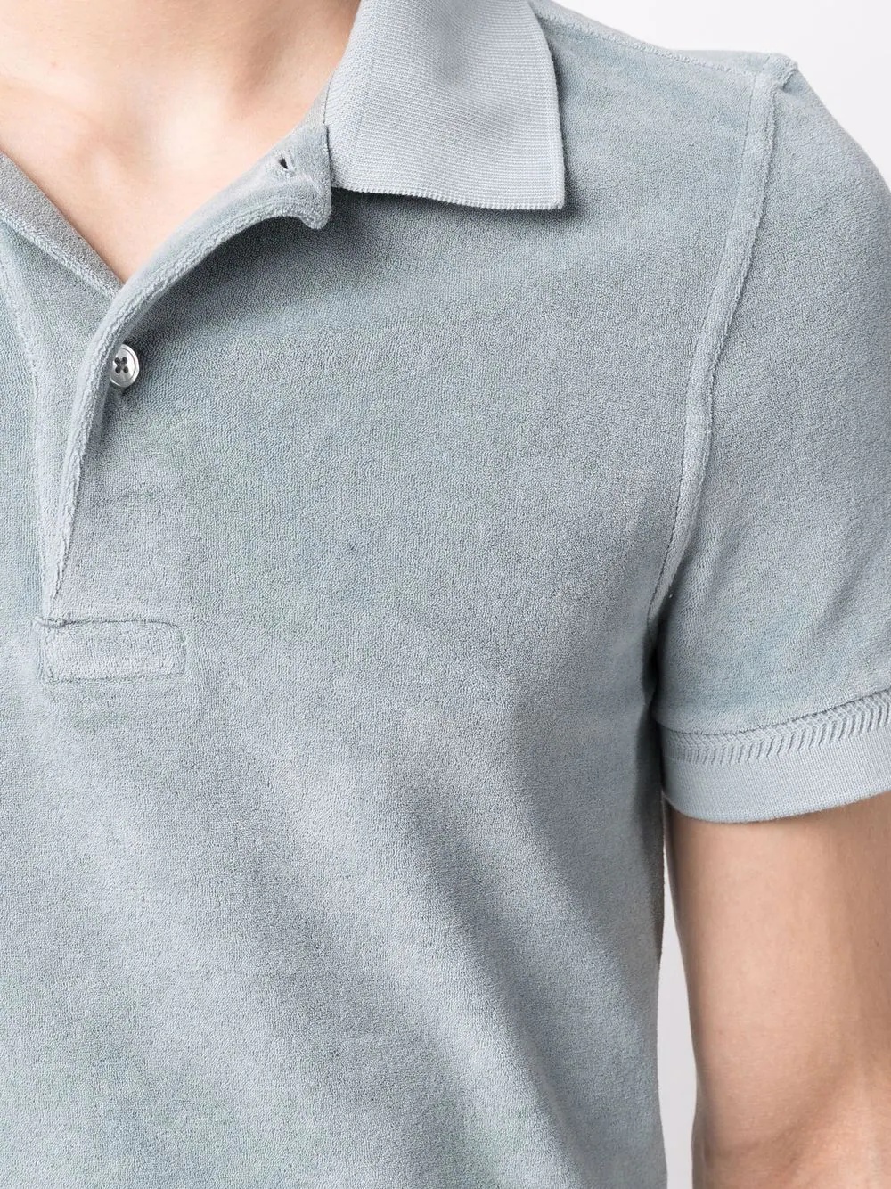 terry-cloth cotton polo shirt - 5