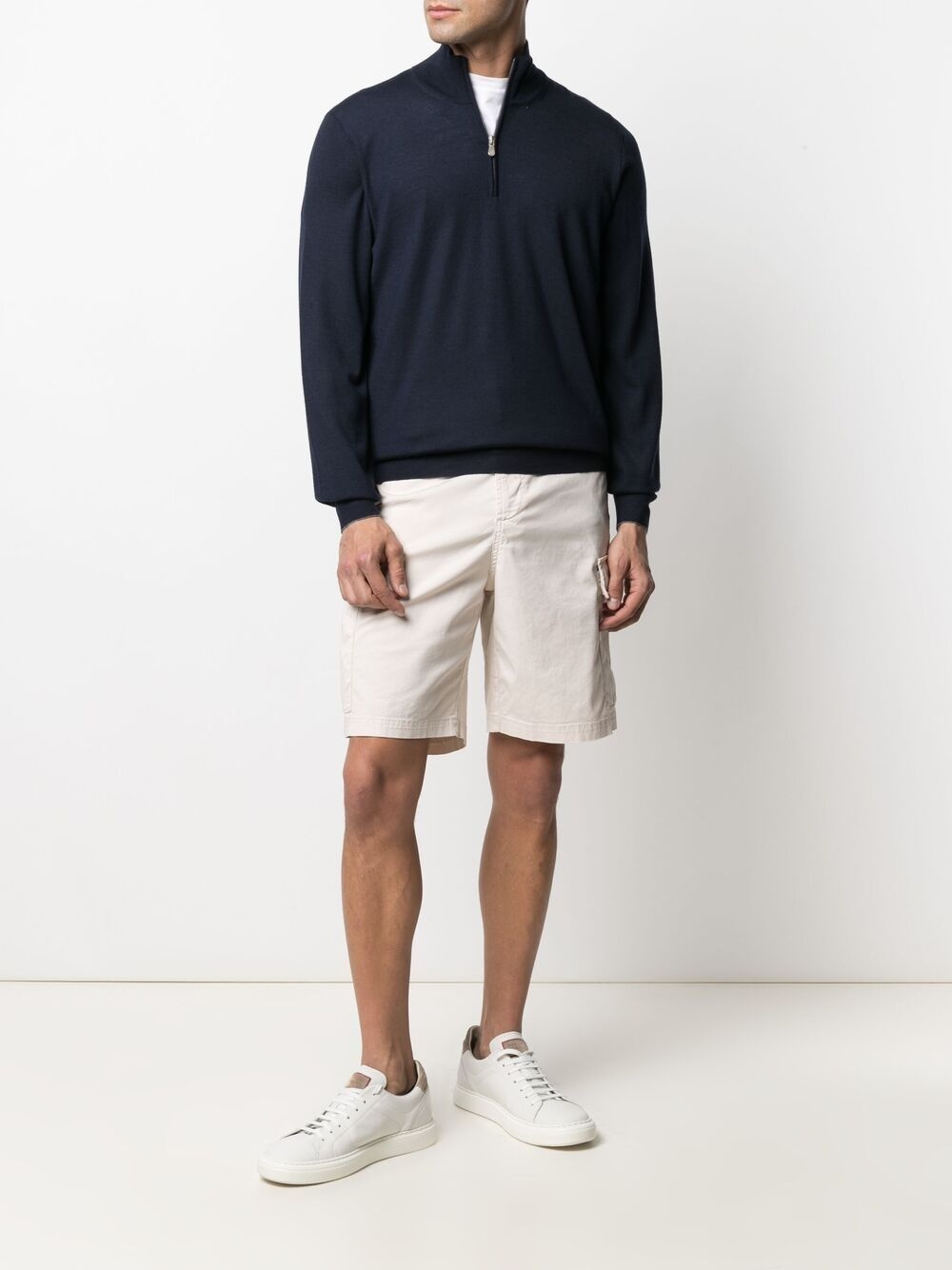 half-zip neck jumper - 2