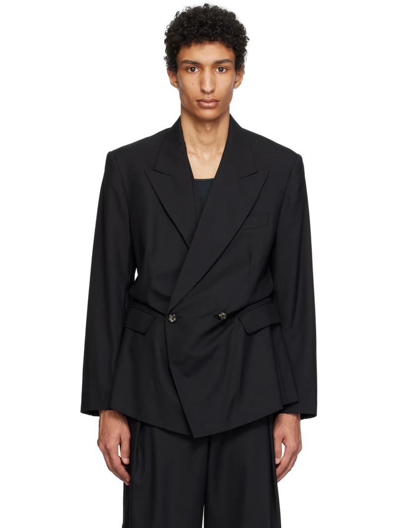 Black Origami Blazer - 1