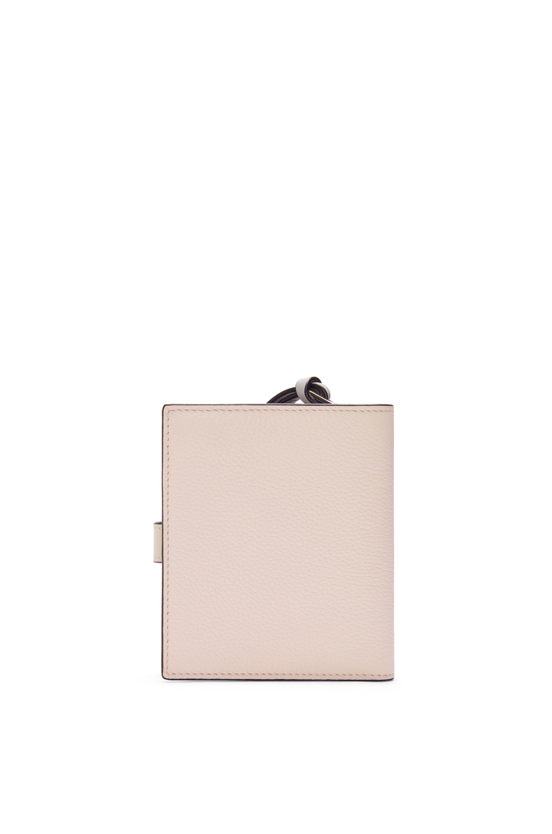 Compact zip wallet in soft grained calfskin - 4