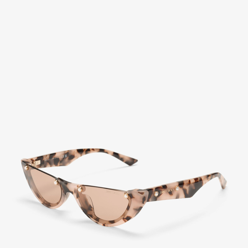 JIMMY CHOO Beth
Pink Havana Cat Eye Sunglasses outlook