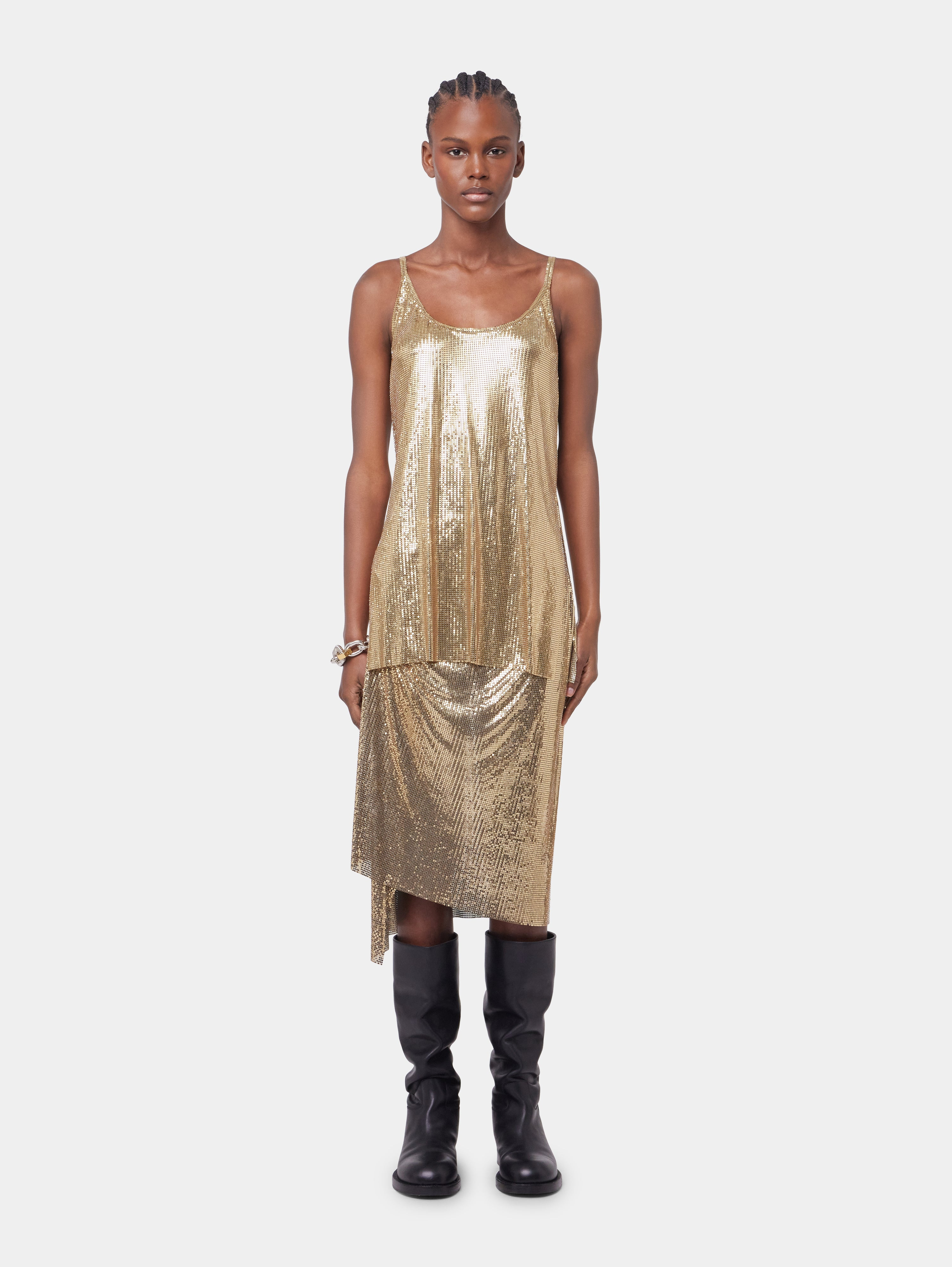 GOLD TANK TOP IN MESH - 2