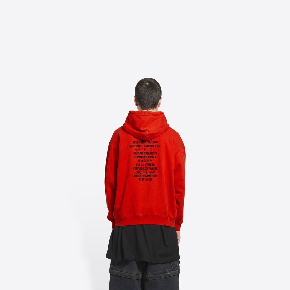 BALENCIAGA21AW×FortniteHoodieMedium Fit BALENCIAGA Fortnite©2021 Hoodie Medium Fit in Red/white