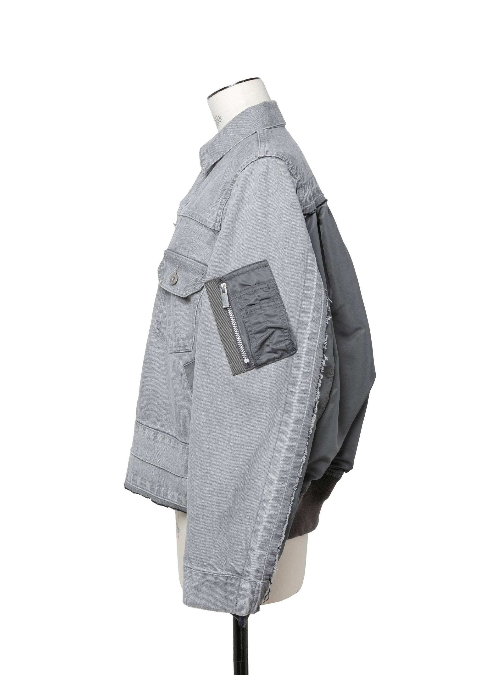 Denim x Nylon Twill Jacket - 2