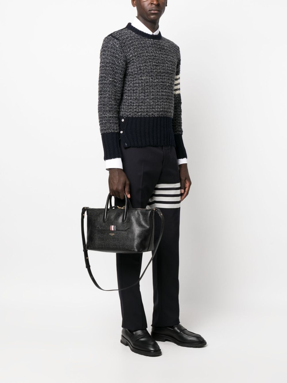small leather tote bag - 2