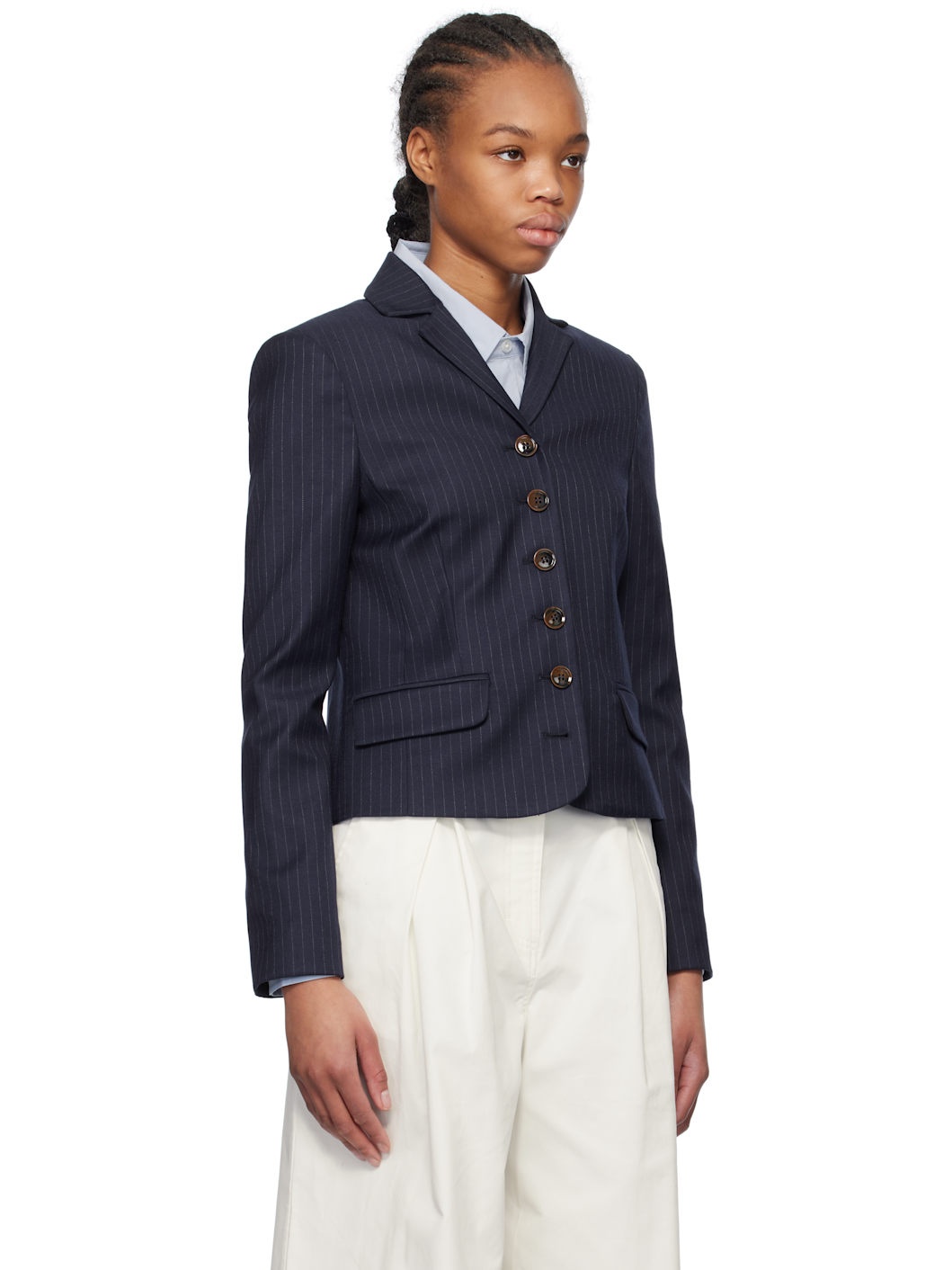 Navy Denver Mini Blazer - 2