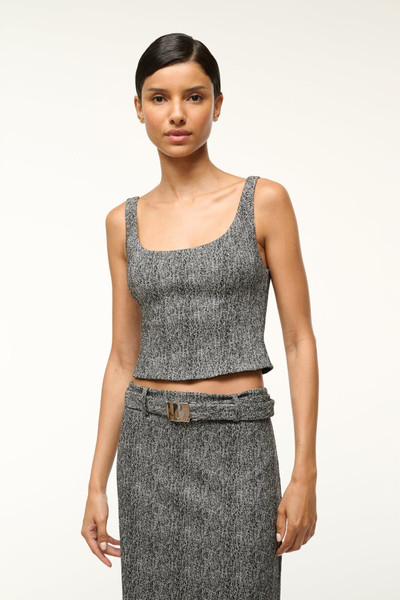 STAUD STAUD WELLS TOP TEXTURED HERRINGBONE outlook