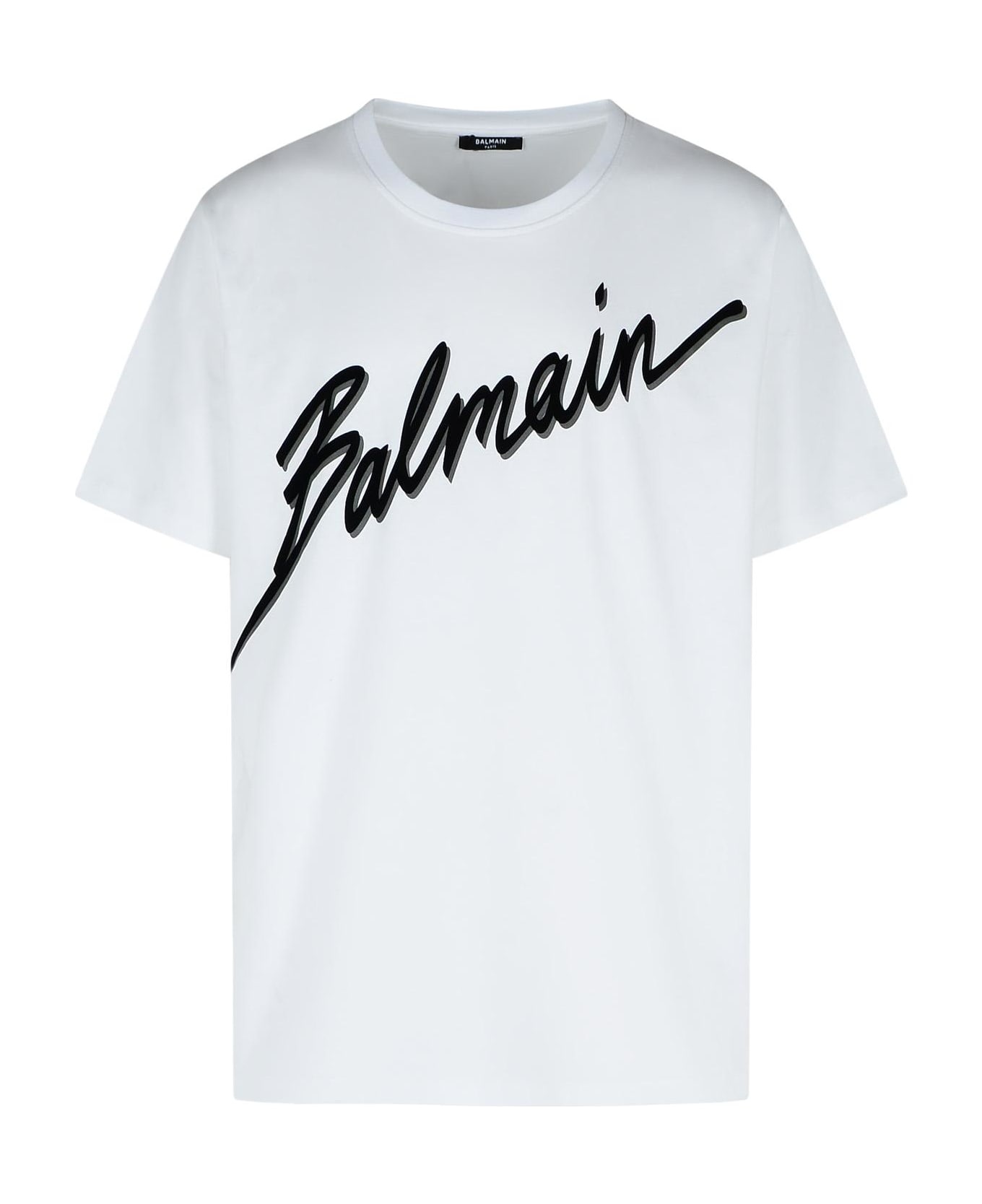 White Cotton T-shirt - 1