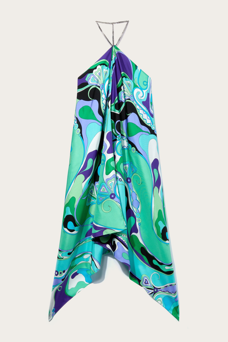 ORCHIDEE PRINT SILK DRESS 1