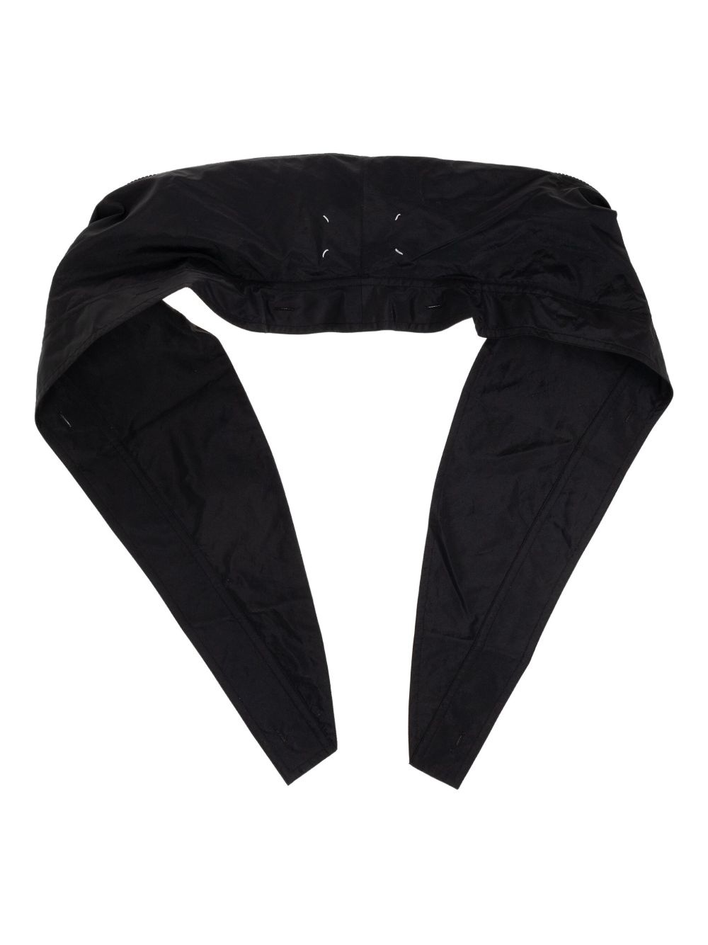 hooded zip-up scarf - 4