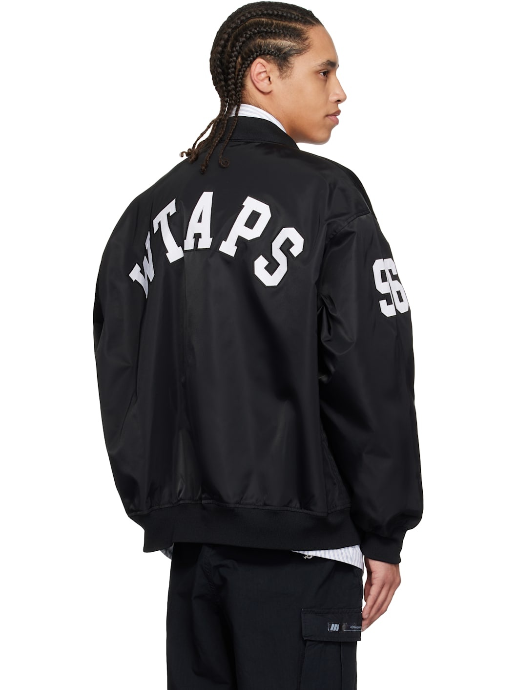 Black Nylon Team Jacket - 3
