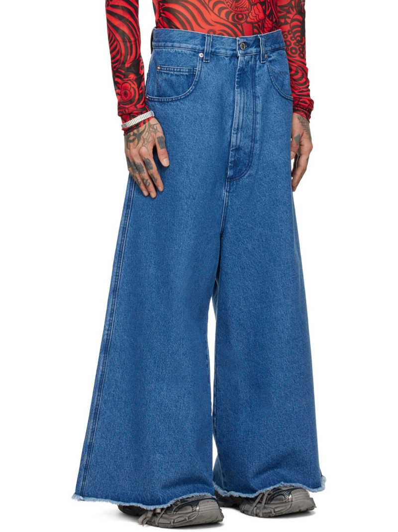 LU'U DAN Blue Cropped Jeans outlook