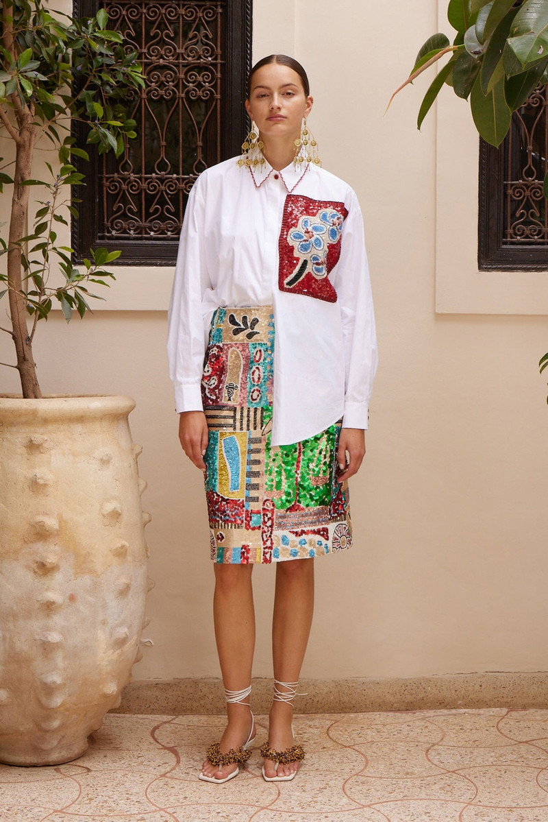 ALÉMAIS Jazz Embellished Skirt outlook