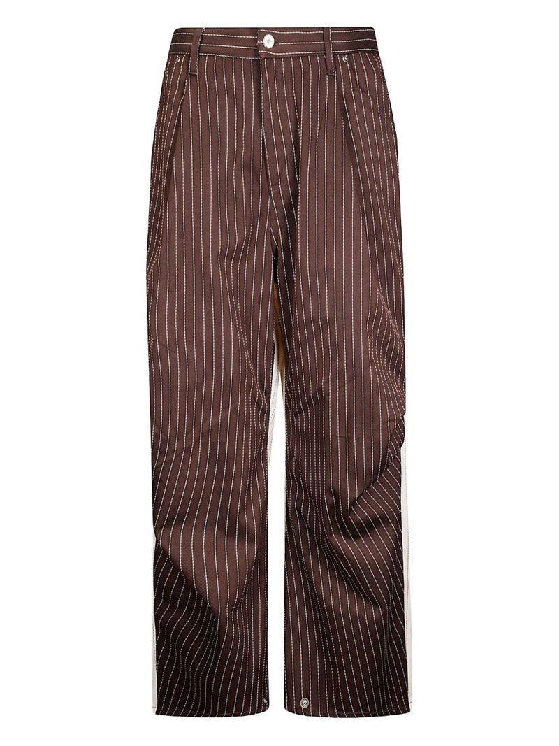 pinstripe colorblock trousers 1