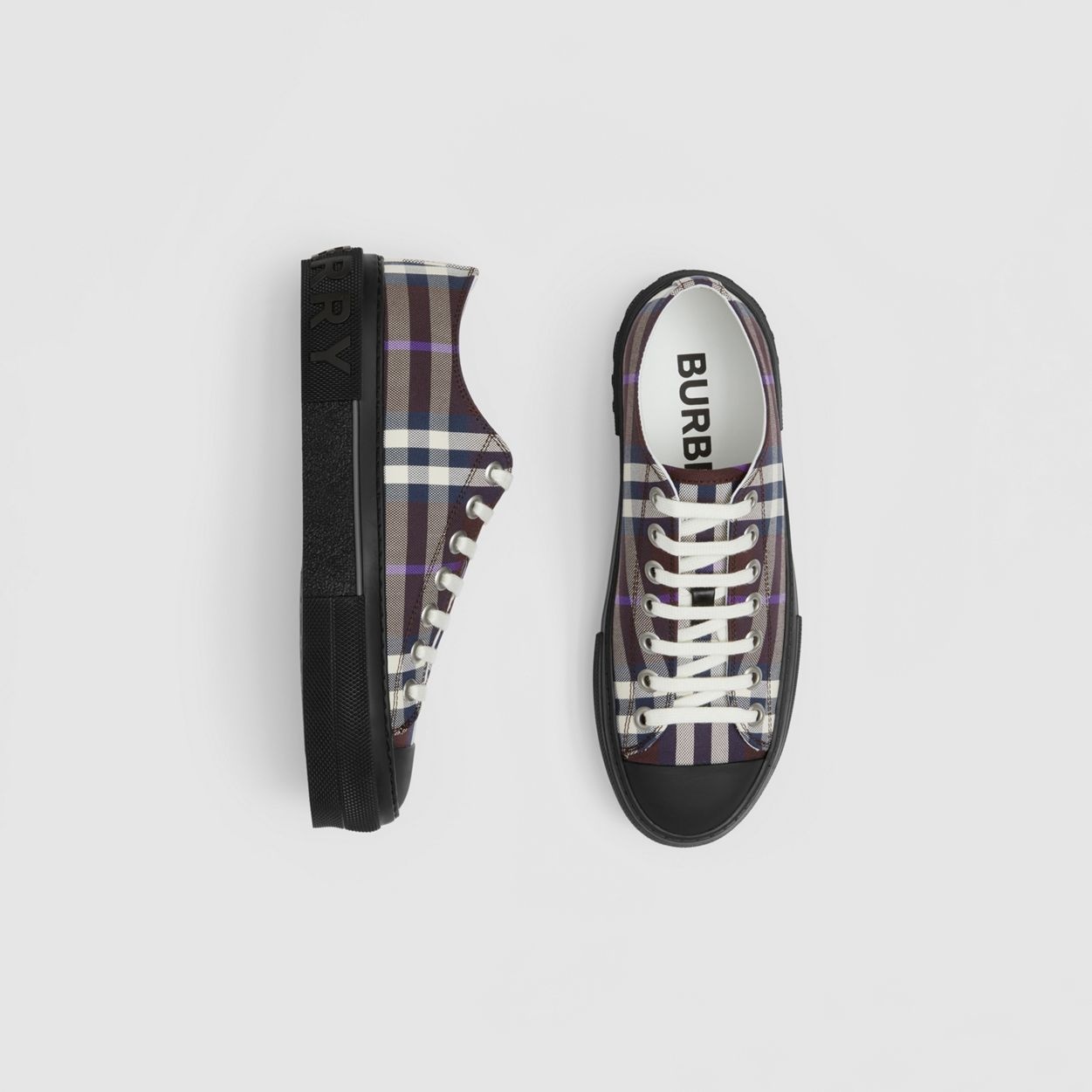 Check Cotton Sneakers - 6