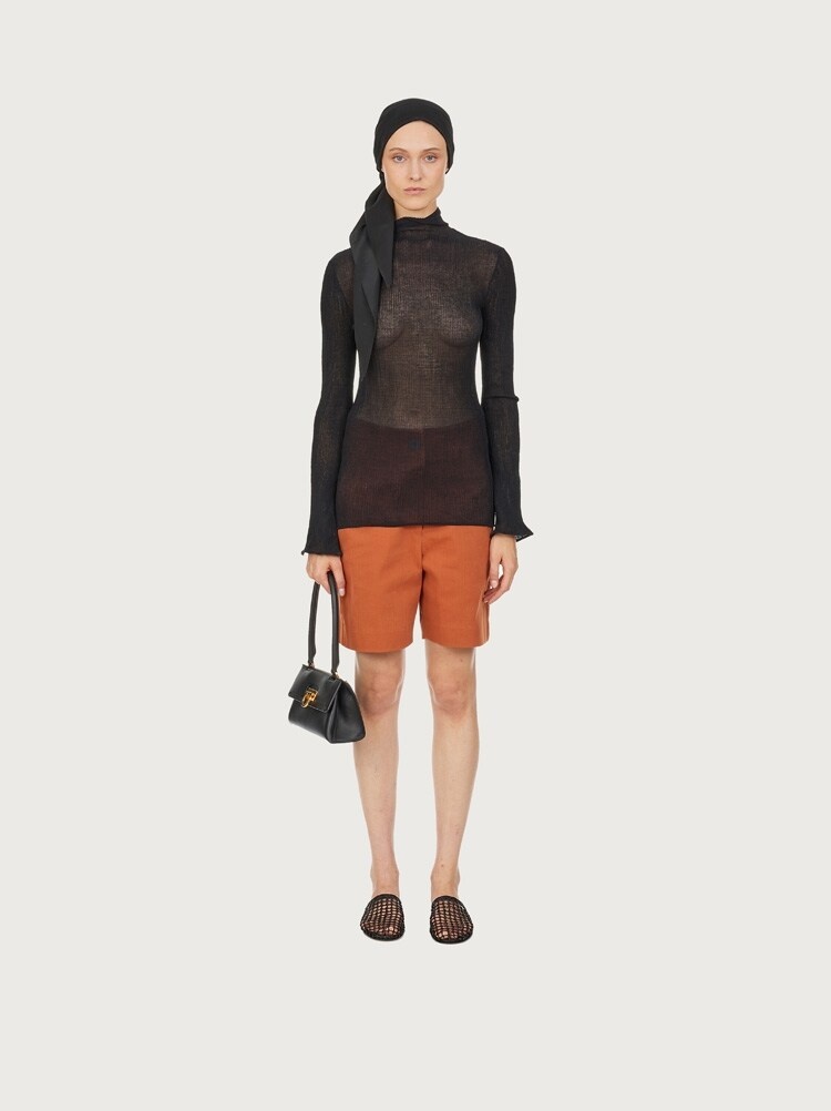 HIGH NECK KNITTED TOP - 6
