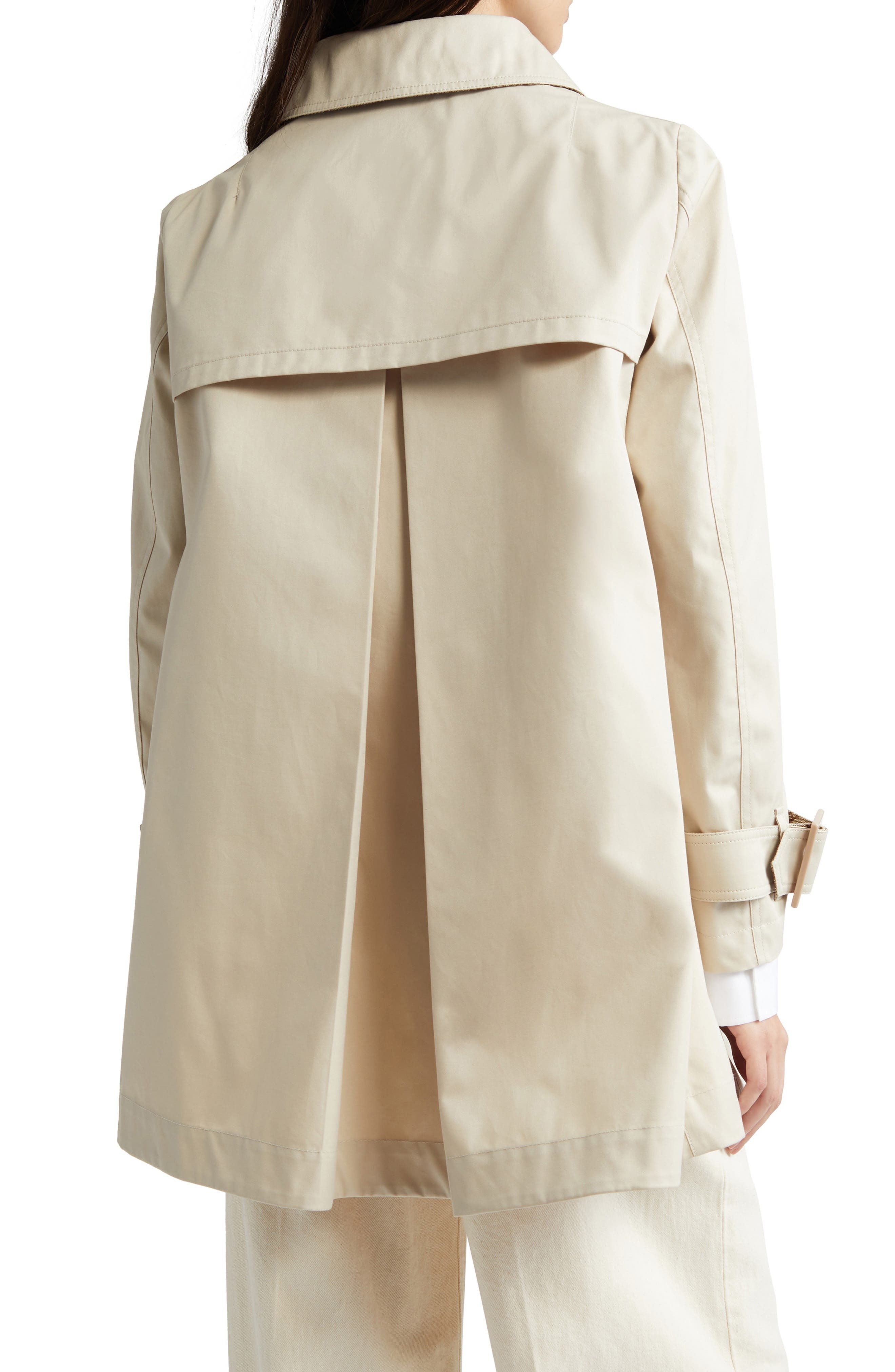 Herno Delon Cotton Short Trench Coat in Champagne at Nordstrom - 2