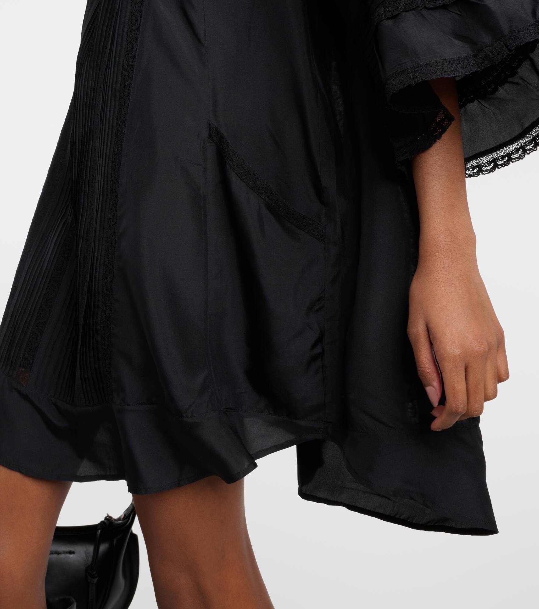 Zakae ruffle-trimmed silk minidress - 5