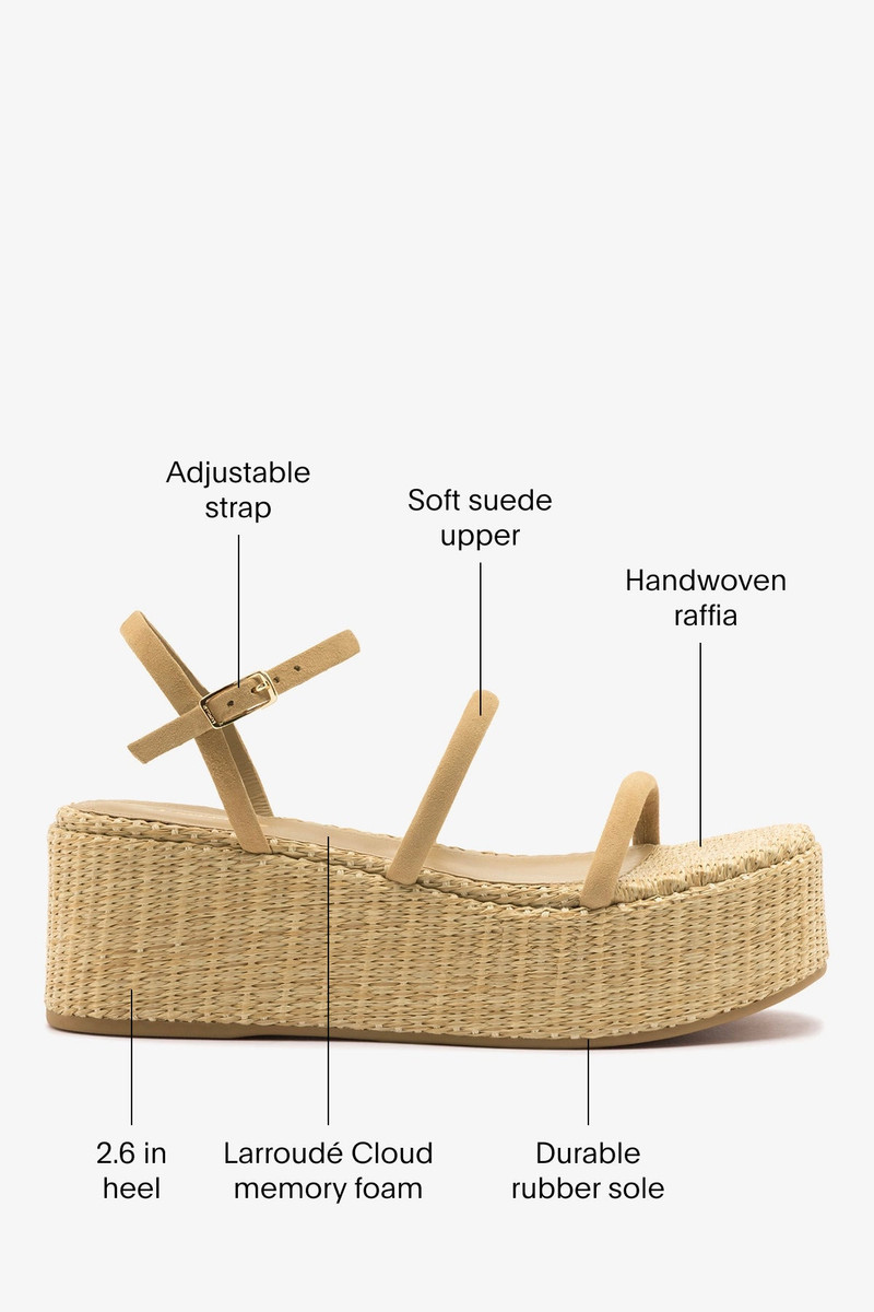 Gio Flatform Peanut Suede 5
