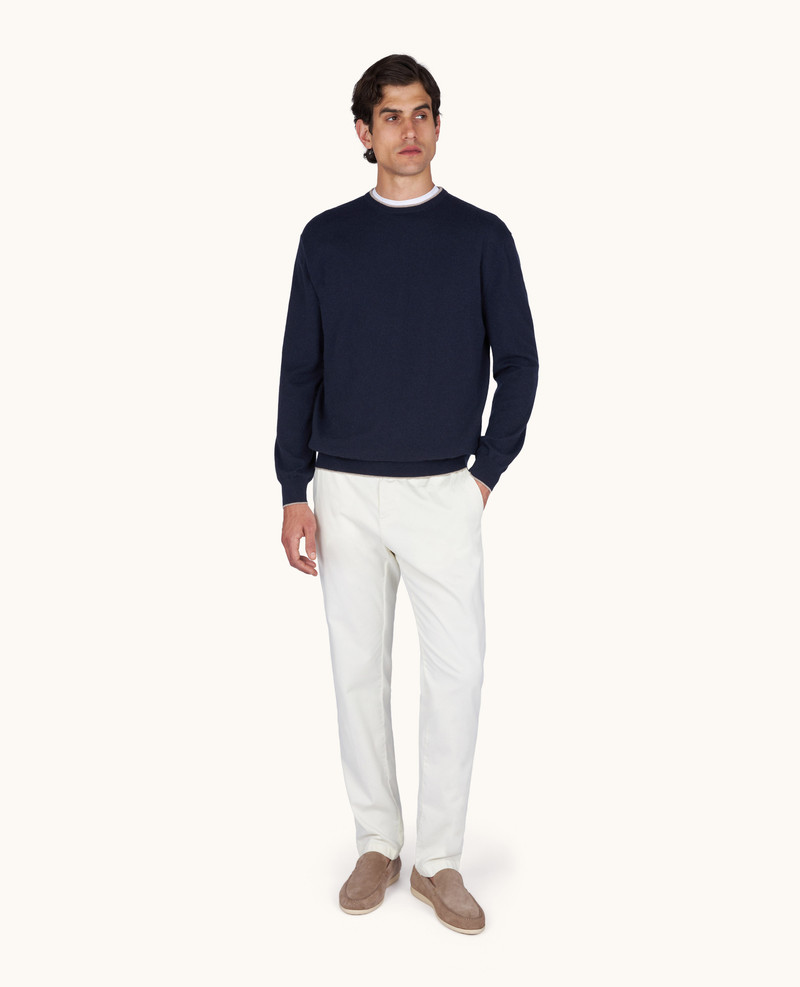 CASHMERE CREW‑NECK SWEATER - 1