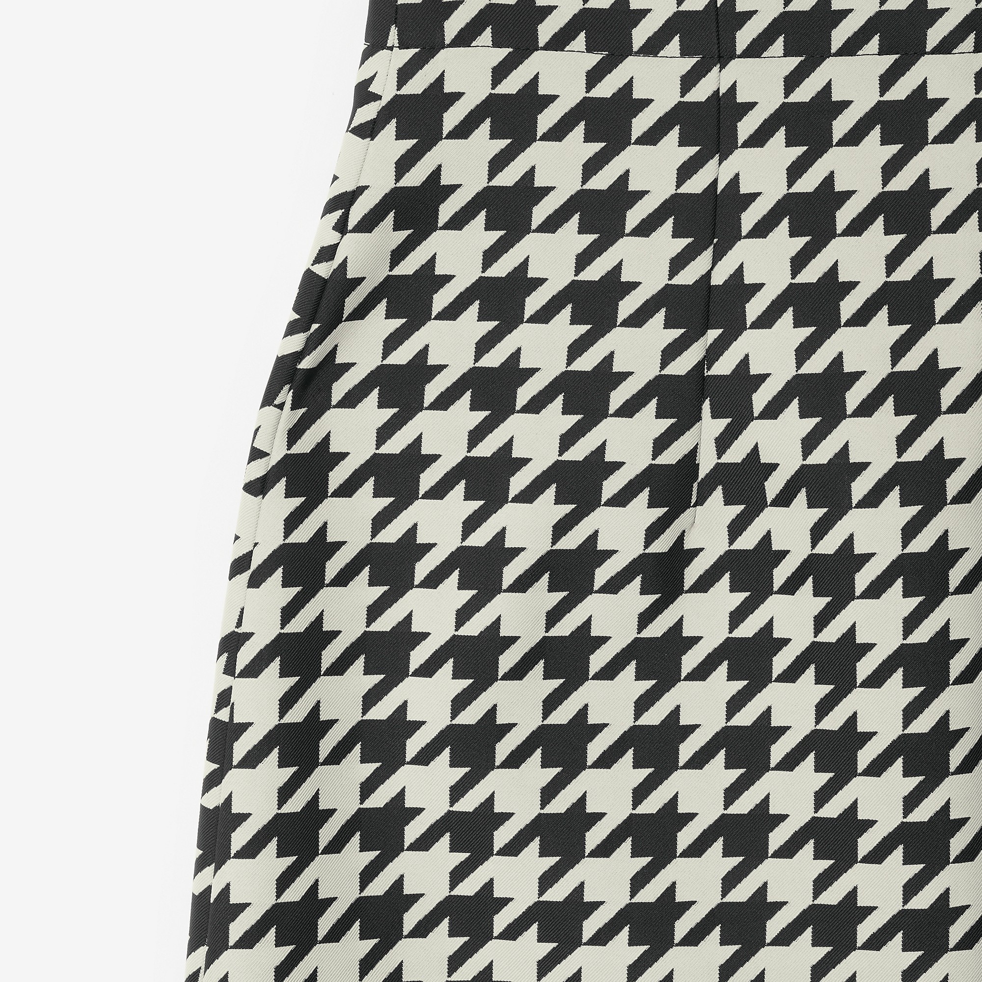 Houndstooth Twill Skirt - 6