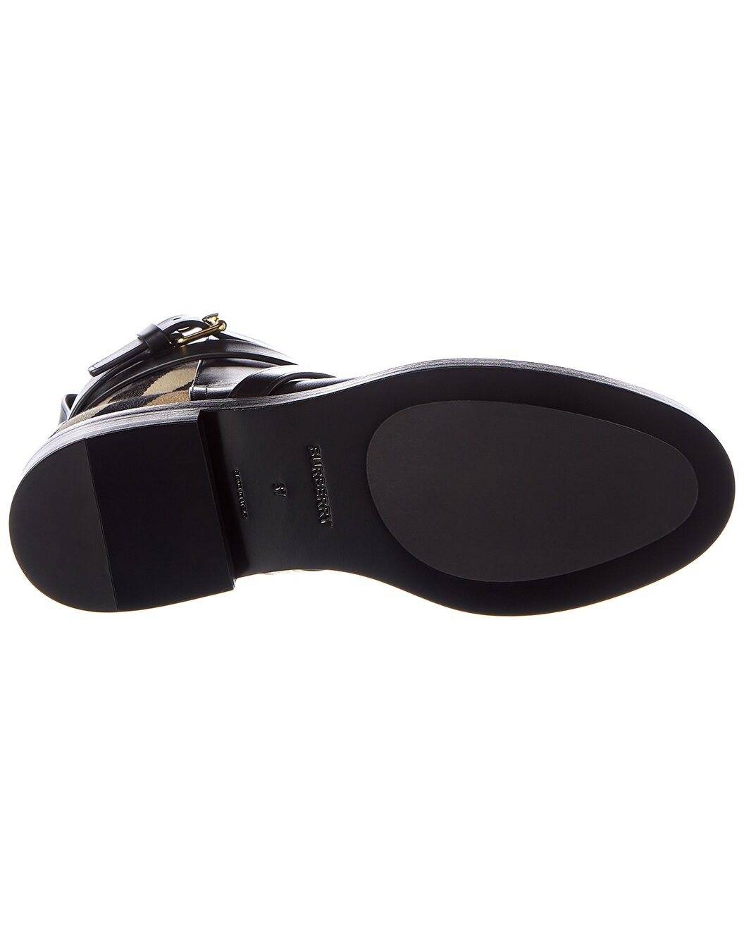 Burberry House Check Canvas & Leather Bootie - 4