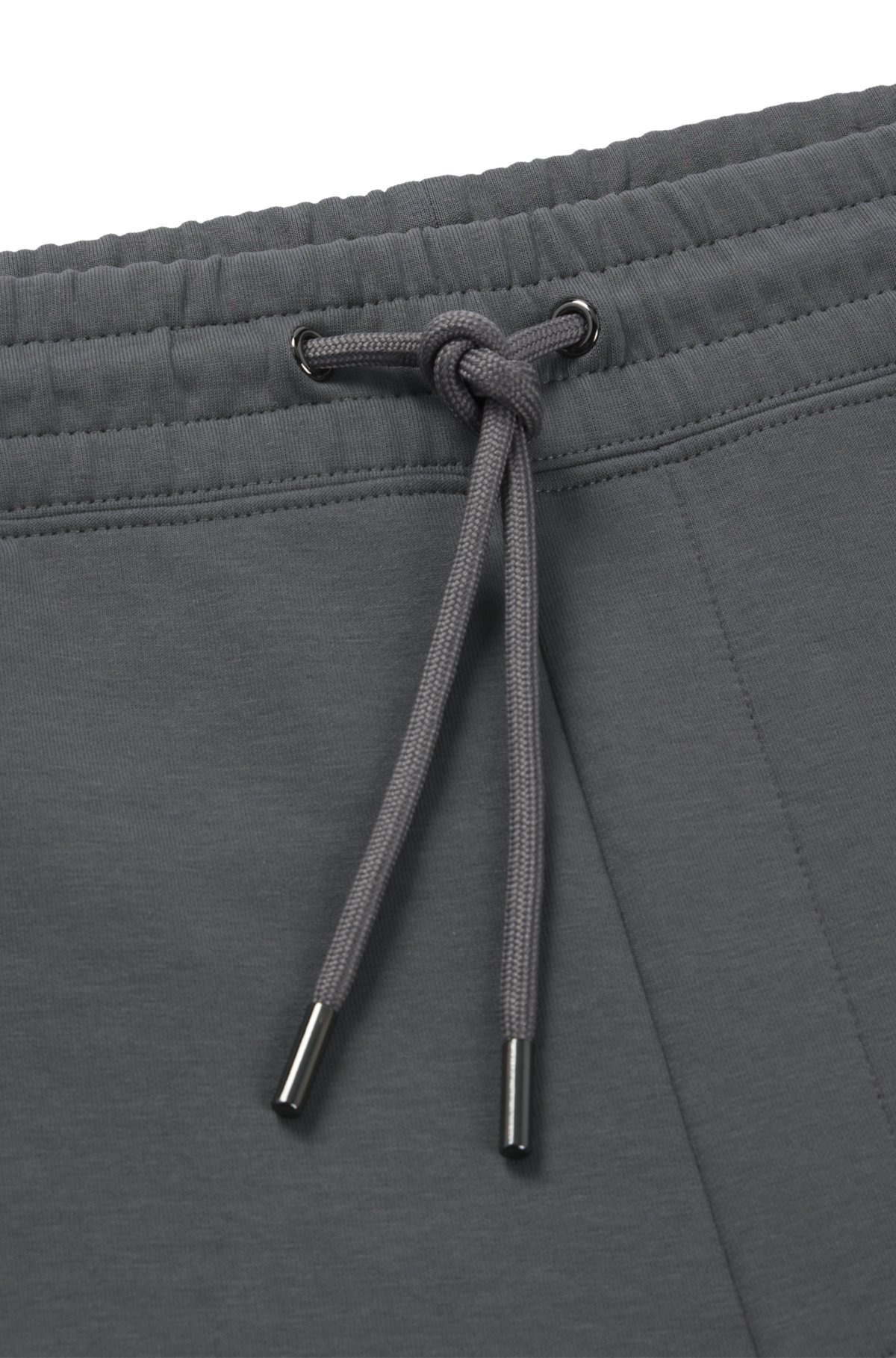 COTTON TRACKSUIT BOTTOMS WITH STACKED LOGO - 6