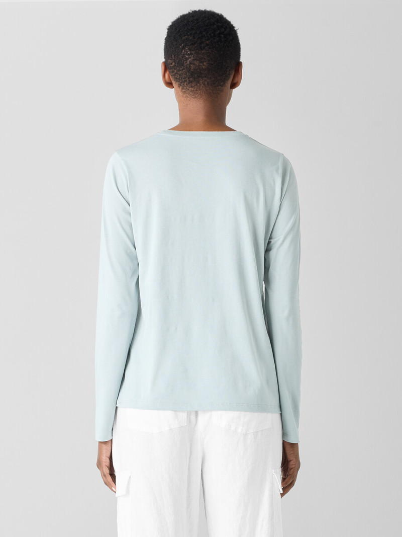 Organic Pima Cotton Jersey Long-Sleeve Tee 4