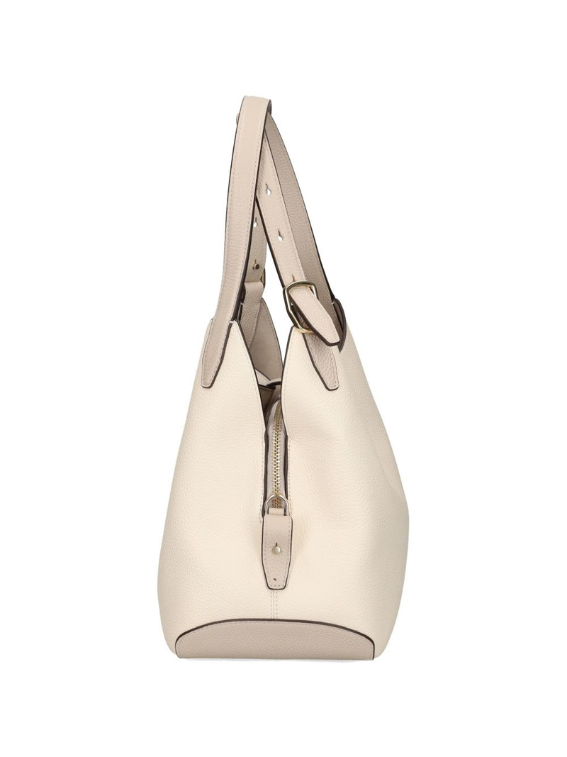 Deco buckle leather tote bag 4