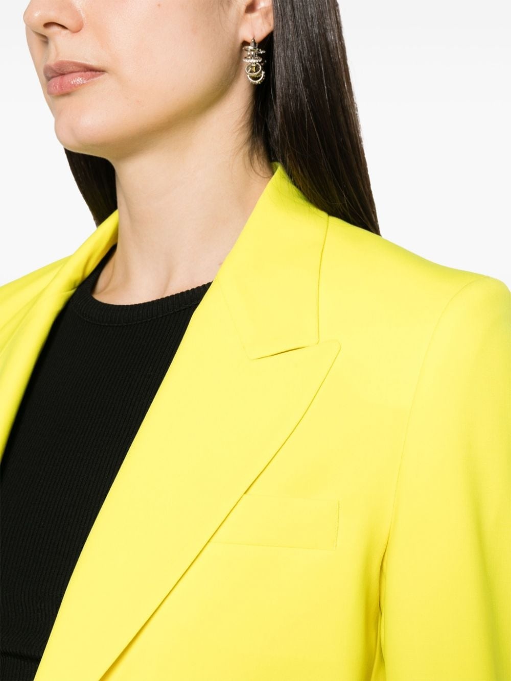 single-breasted peak-lapels blazer - 5