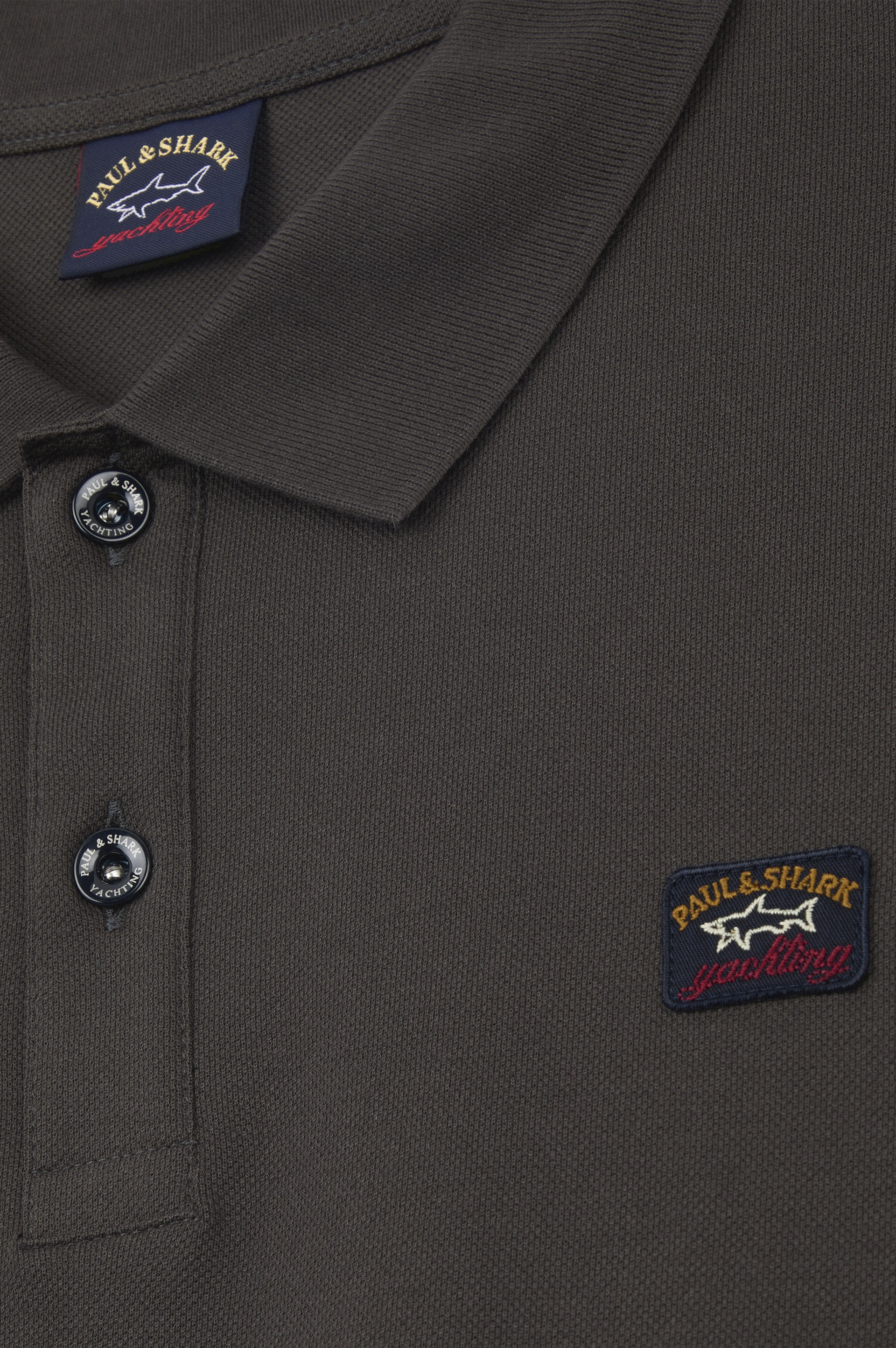 COTTON PIQUÉ POLO WITH ICONIC BADGE - 5