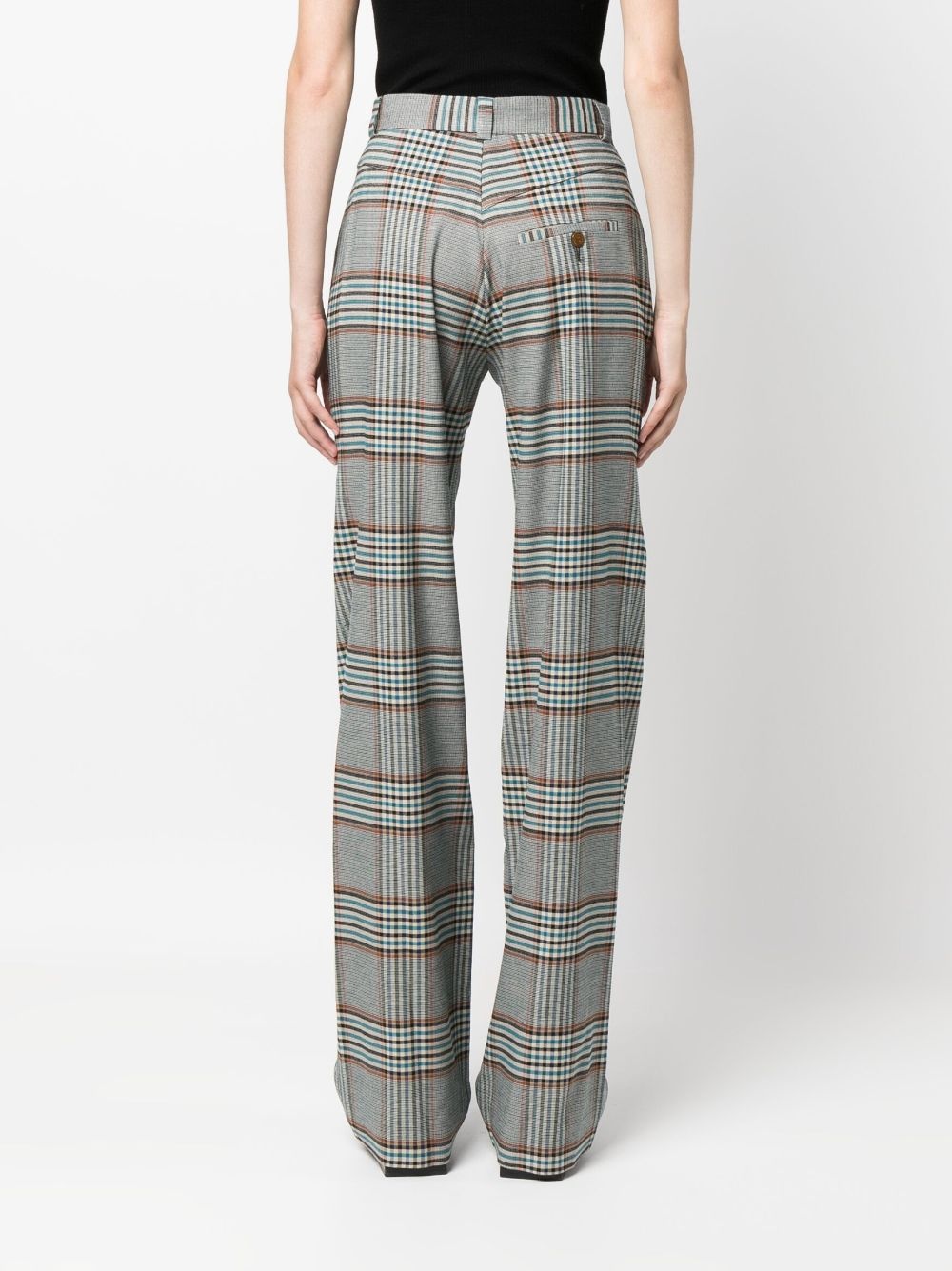 Ray tartan check-pattern trousers - 4