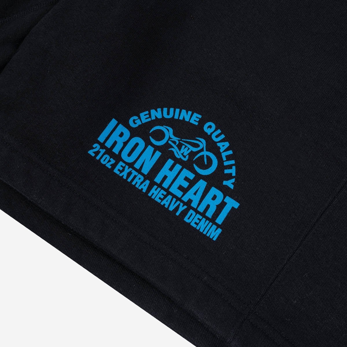 IHSW-50-BLK Ultra Heavy Cotton Fleece Printed Sweat Shorts – Black - 6