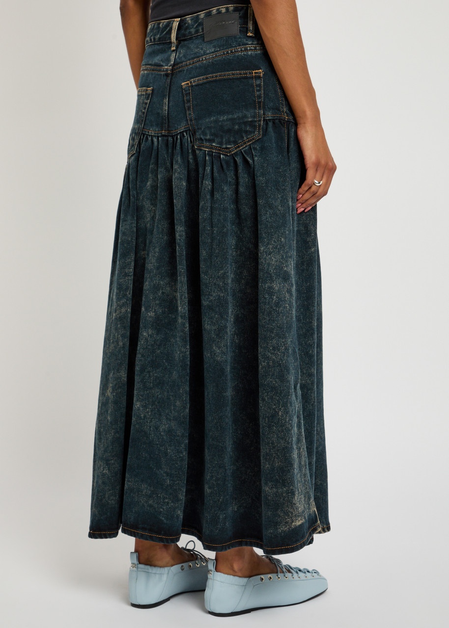 Ganni Denim Maxi Skirt - 3