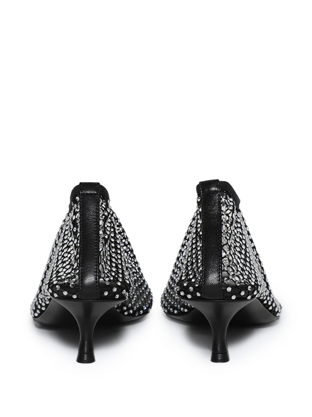 45mm Minette crystal micro heel pumps - 2