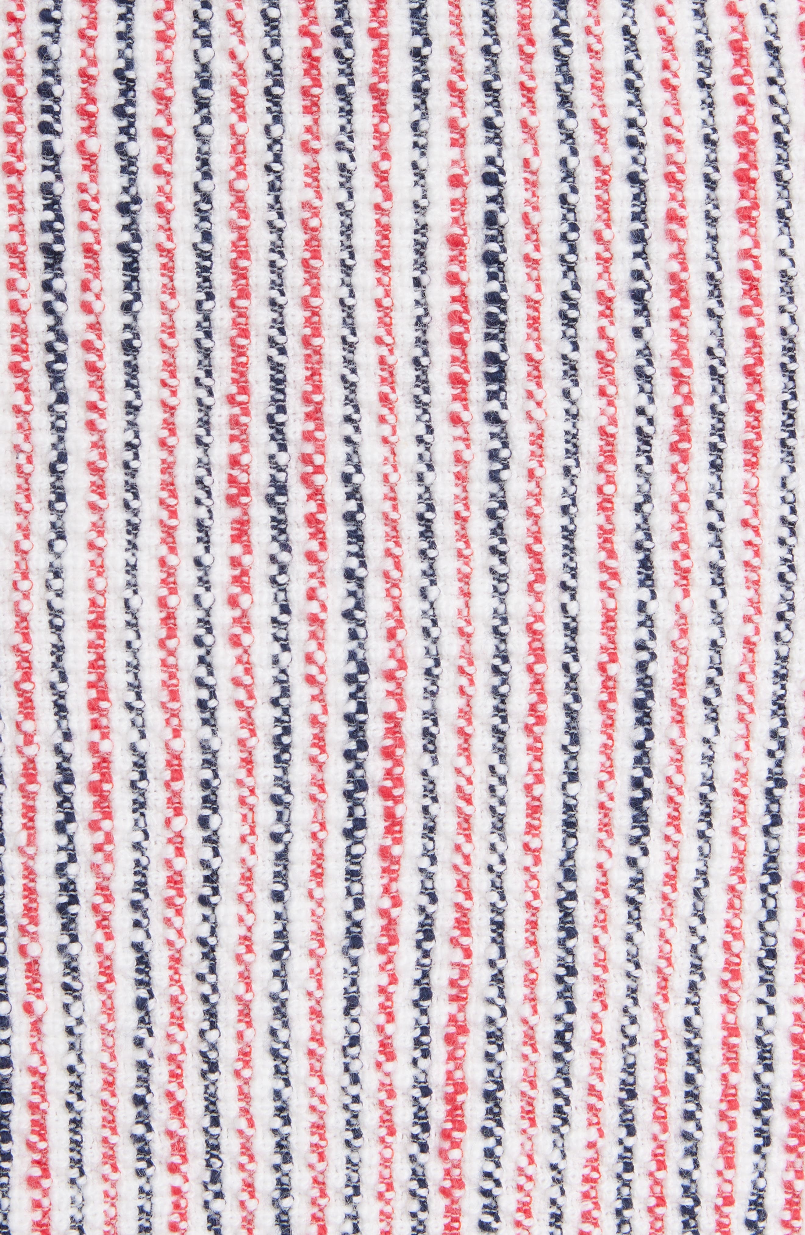 Thom Browne Box Pleat Tweed Miniskirt in Red/Blue/White at Nordstrom - 7