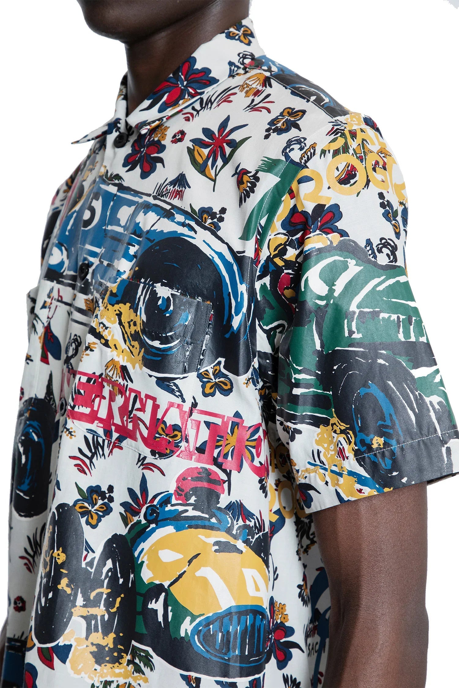 Car-Race-Tropical-Print-T-Shirt - 4