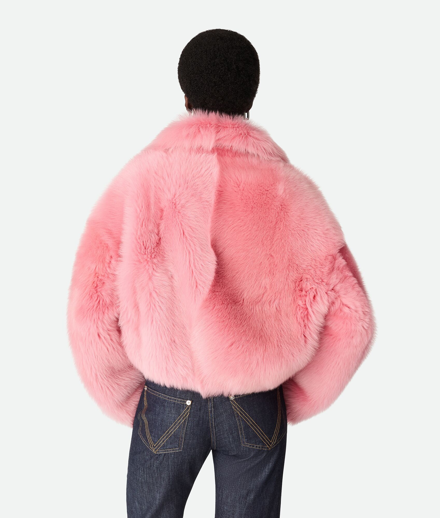 Toscana Shearling Cropped Blouson - 3