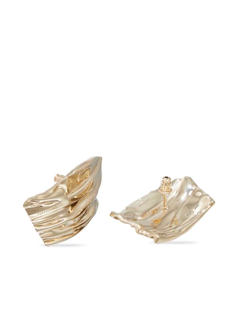 asymmetric draped earring - 4